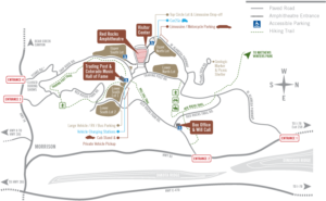 red rocks map for box office parking