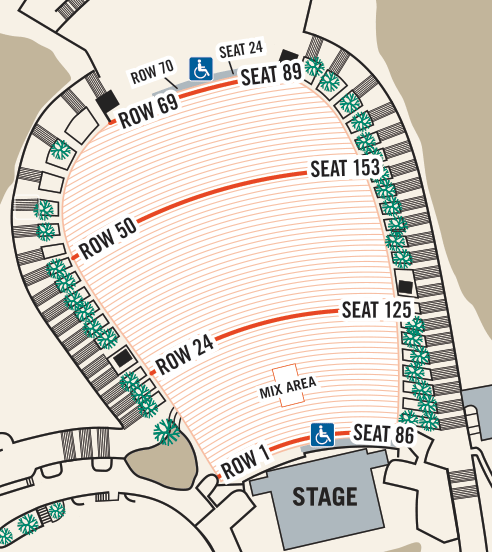 Red Rocks Seating Chart Map Welcome